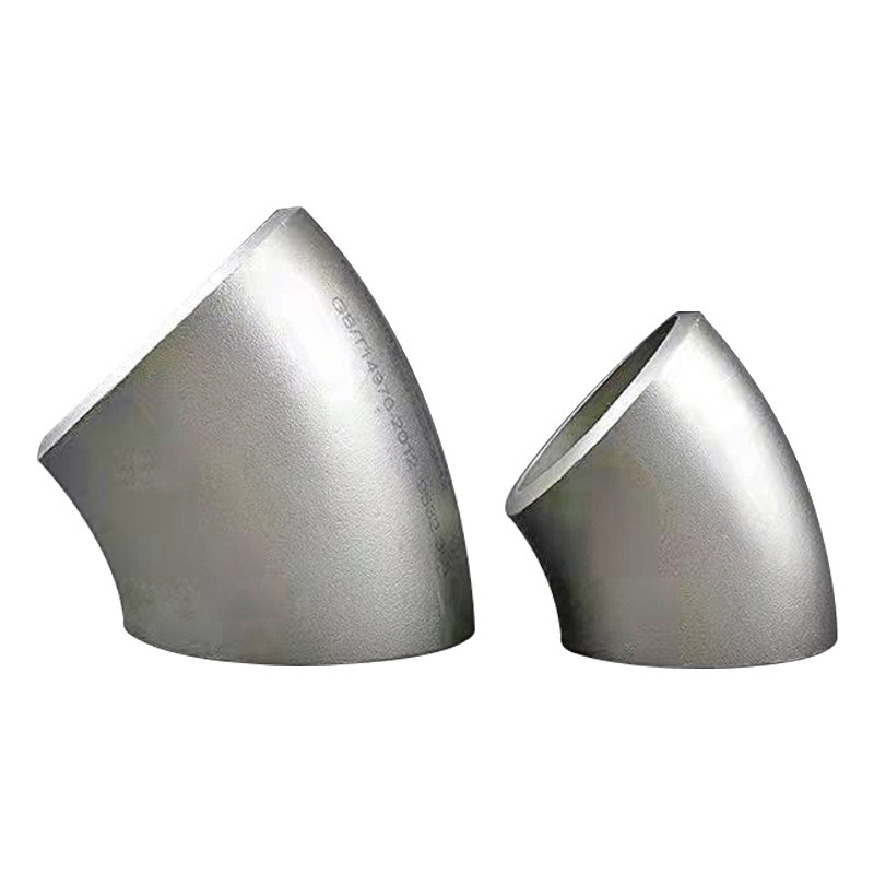 Kyynärpää 45 ° Butt Weld 40S 316 Ruostumattomasta teräksestä valmistettu putkivarusteet turvalliset ja vuotovapaat