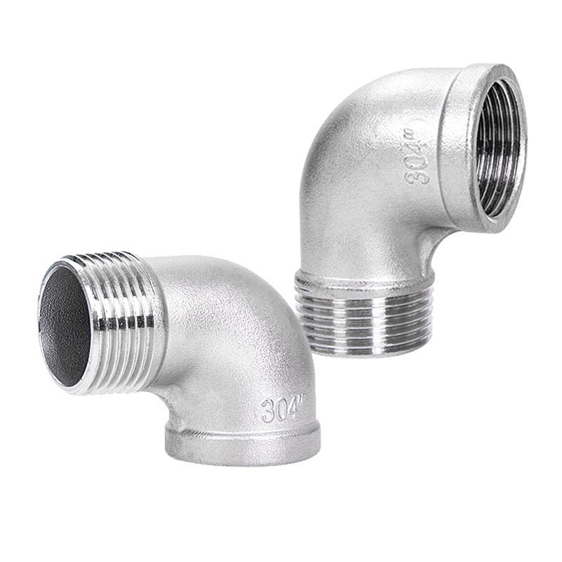Yhtä suuri halkaisija ruostumaton teräs taottu 90 asteen kadun kyynärpää