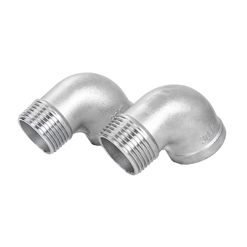 Yhtä suuri halkaisija ruostumaton teräs taottu 90 asteen kadun kyynärpää