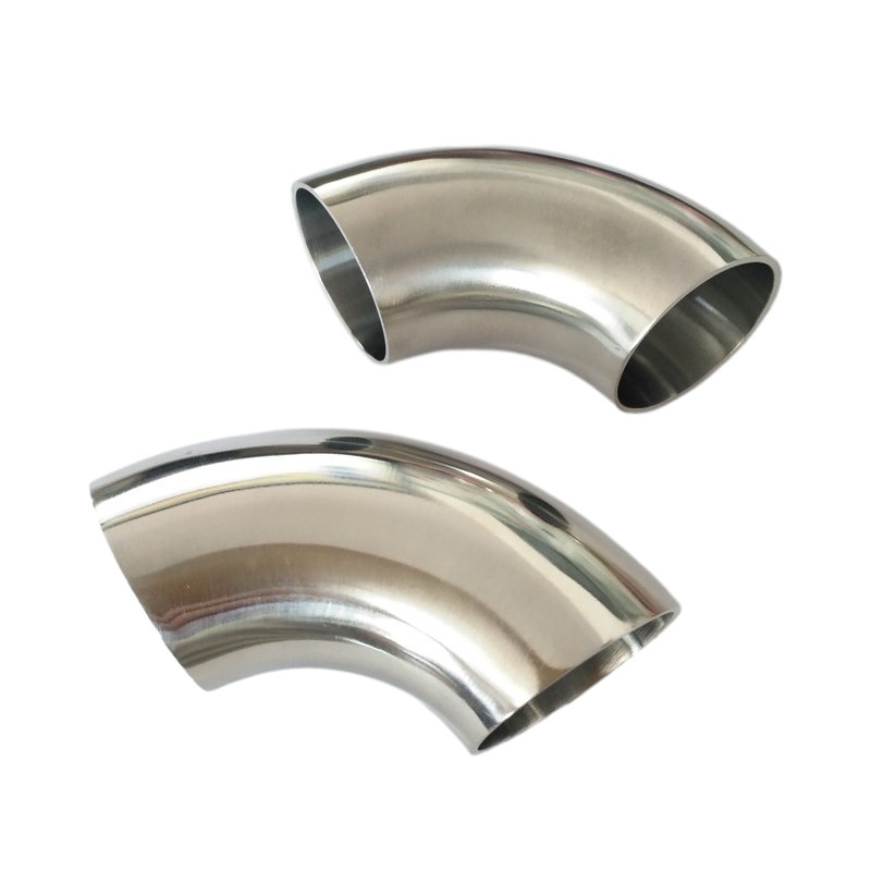 Ruostumattomasta teräksestä valmistettu hitsaus harjattu 90 ° lyhyt säde (SR) putken mutkat