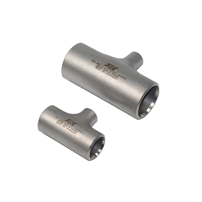 Galvanisoidut ruostumattomasta teräksestä valmistetut tees, jotka sopivat uudelleenohjausnesteen virtauksiin